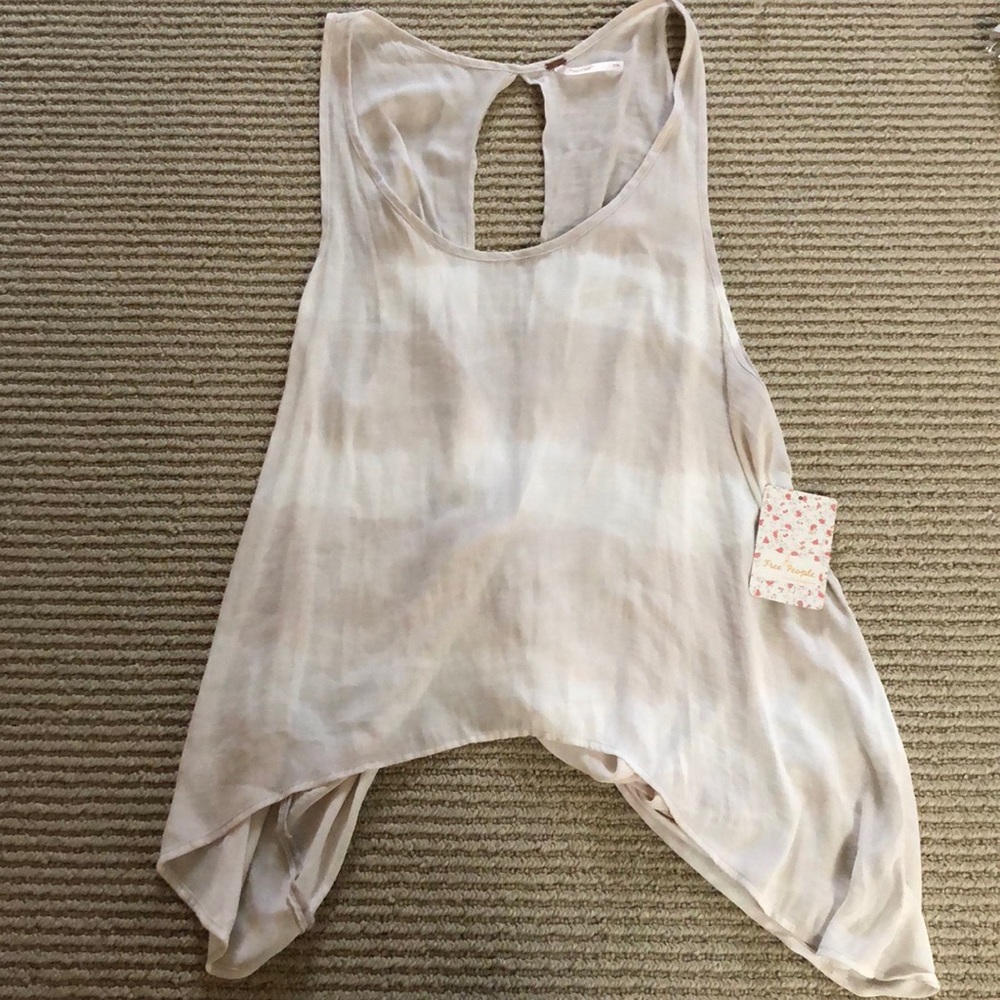 Free People twist back tank top